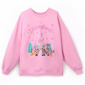Santa Mickey & Friends Holiday Pullover Sweatshirt – Disneyland- Size M